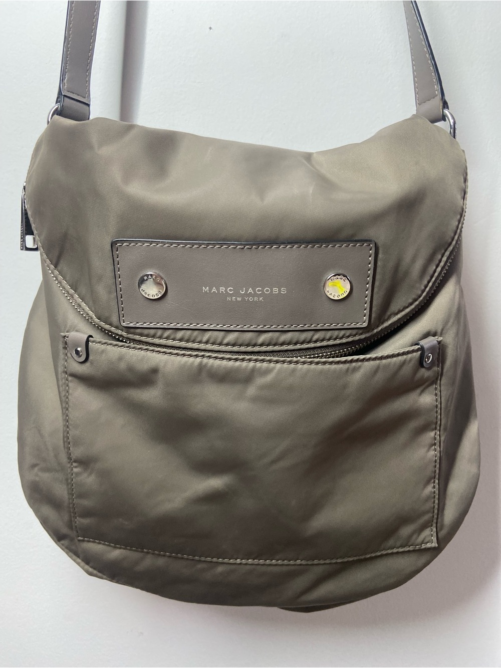 Marc Jacobs Olive Green Nylon Crossbody Bag